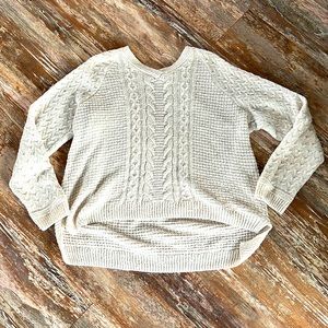 TIME AND TRU white/cream sweater w/ gold sparkles for girls size XXL (20)